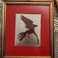 un'incisione o litografia originale firmata