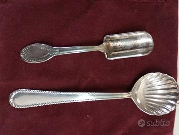 1 cucchiaio a forma di conchiglia+1 sessola per zu
