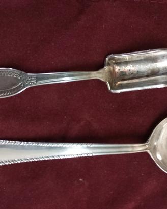 1 cucchiaio a forma di conchiglia+1 sessola per zu