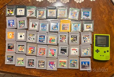 Game boy color verde e 40 giochi