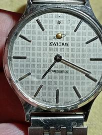 Enicar orologio uomo carica manuale meccanico 