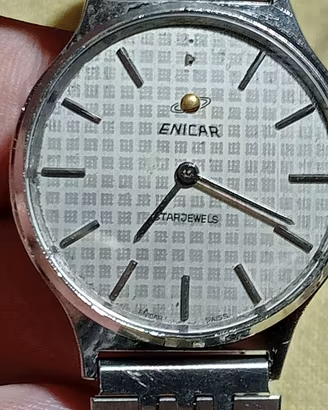 Enicar orologio uomo carica manuale meccanico 