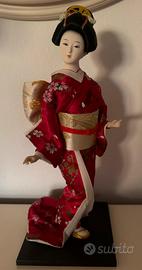 Bambola cinese geisha da collezione