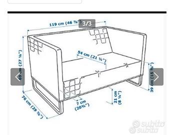 divanetto 2 posti