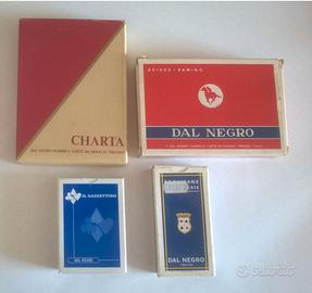 Lotto 5 Mazzi Carte Vintage Dal Negro (Treviso)