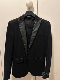 Giacca nera con inserti in pelle I’m Brain Tg M