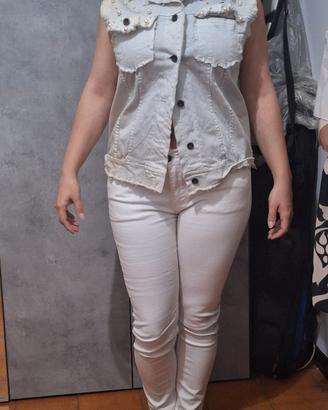 Giacchetta/gilet e jeans