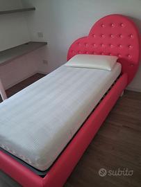 Letto singolo, rete e materasso