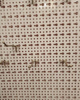 10 Pannelli portautensili a muro + ganci