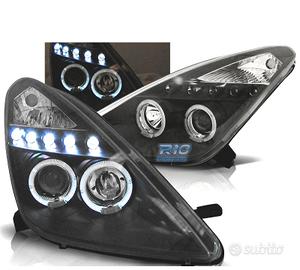 FARI PER TOYOTA CELICA T23 99-05 LED OCCHI ANGELI 