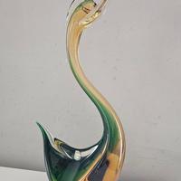 cigno in vetro sommerso anni 60