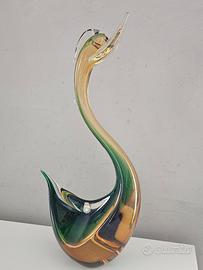 cigno in vetro sommerso anni 60
