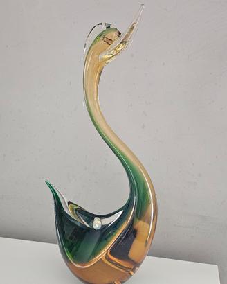 cigno in vetro sommerso anni 60