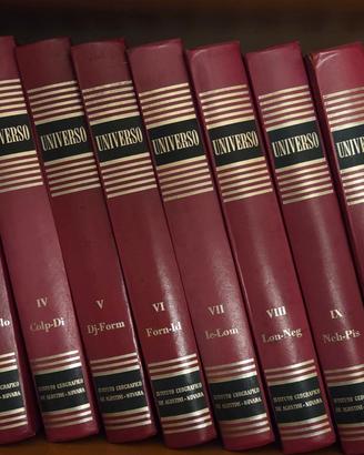 vecchia enciclopedia Universo De Agostini