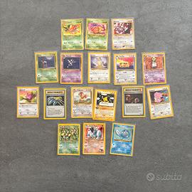 Lotto 17 carte Pokémon - ita, eng, jp