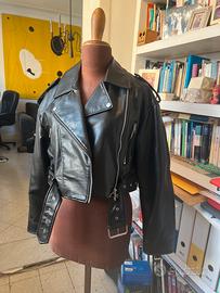 Chiodo simil pelle Zara mai indossato