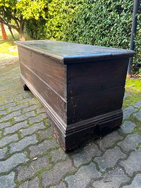 Baule cassapanca legno antico