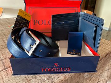 Set portafogli più cintura Polo Club