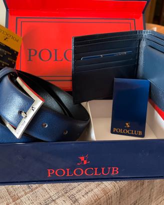 Set portafogli più cintura Polo Club