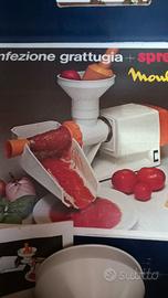 spremipomodoro più grattugia elettrica Moulinex