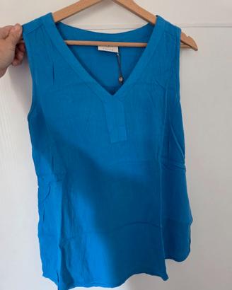 Camicia senza maniche tessuto ecovero KAFFE