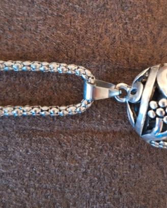 Collana "Chiama Angeli" in Acciaio Inox - Nuova