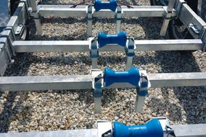 Carrello barche basculante