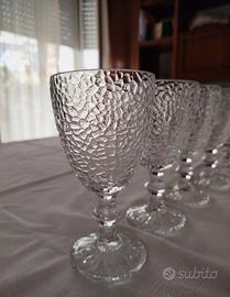 set servizio di bicchieri e calici in vetro, pezzi