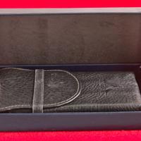 Visconti, portapenne cuoio nero 4 posti