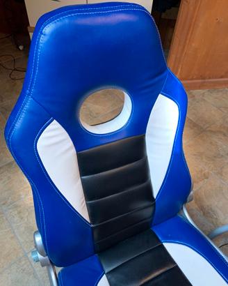 Poltrona da gaming in pelle