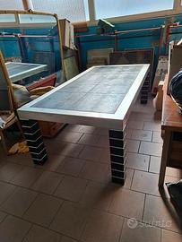 Tavolone rivestimento in pelle 