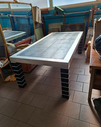 Tavolone rivestimento in pelle 