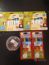 N.5 scatole colori nuovi