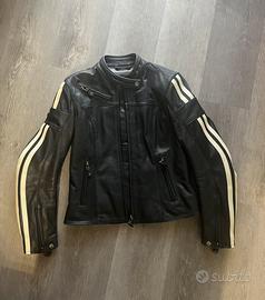 Giacca moto donna in pelle Stud