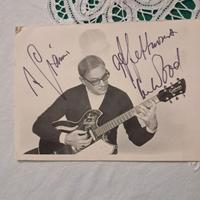 Cartolina autografata Van Wood  originale anni 70