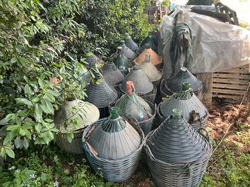 Vaso damigiana in vetro