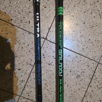 Coppia canne surfcasting e beach ledgering