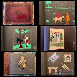 Album di 34 pagine, con origami, intarsi, intagli,