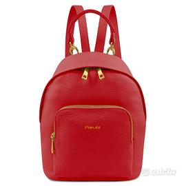 Zaino Parubi Pelle Rosso