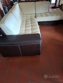 Divano angolare in cuoio e pelle MAX Relax