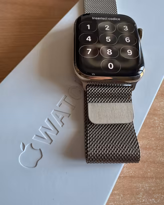 Apple watch 7 45 mm acciaio Lte oro