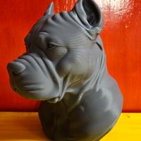 Busto pitbull 18cm