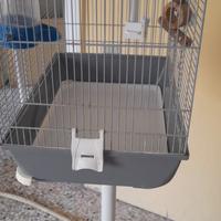gabbia voliera con piedistallo 