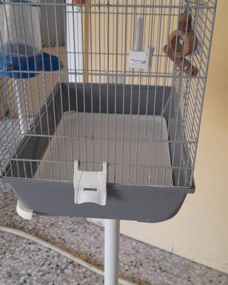 gabbia voliera con piedistallo 