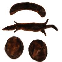 Visone Originale, cappelli, collo e visone integro