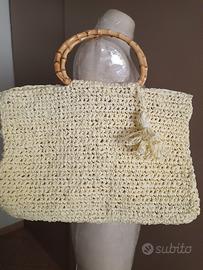 borsa estiva in raffia