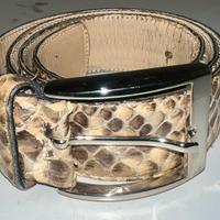 Cintura vero pitone h 4 cm