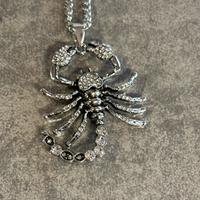Collana con pendente Scorpione Argento Antico