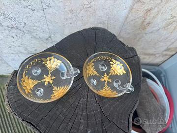 Coppe macedonia primi 900 cristallo e oro