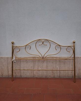 Letto matrimoniale in ottone 